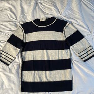 Free People XS beige and navy ADORABLE 🥰